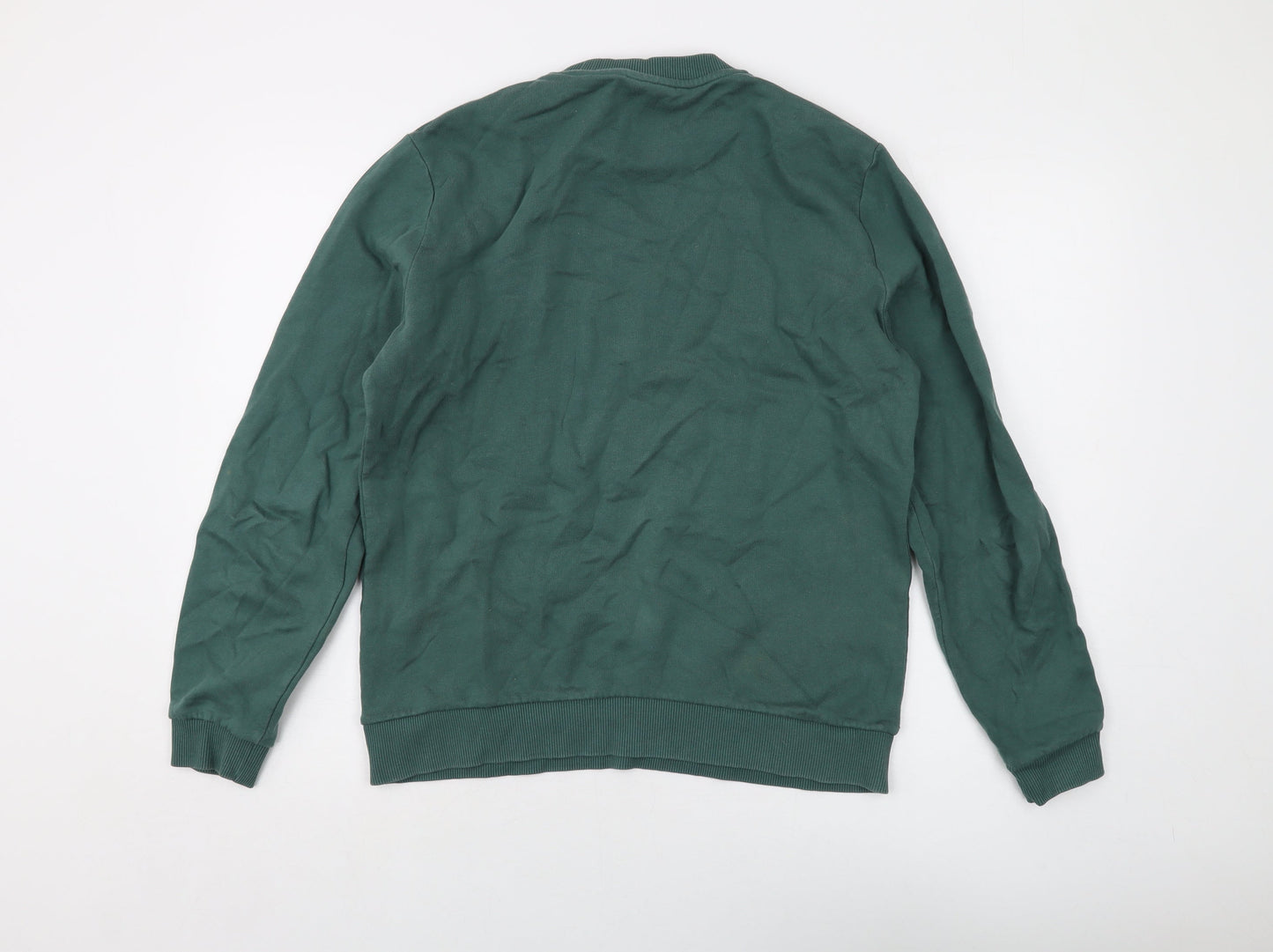 ASOS Mens Green Cotton Pullover Sweatshirt Size M