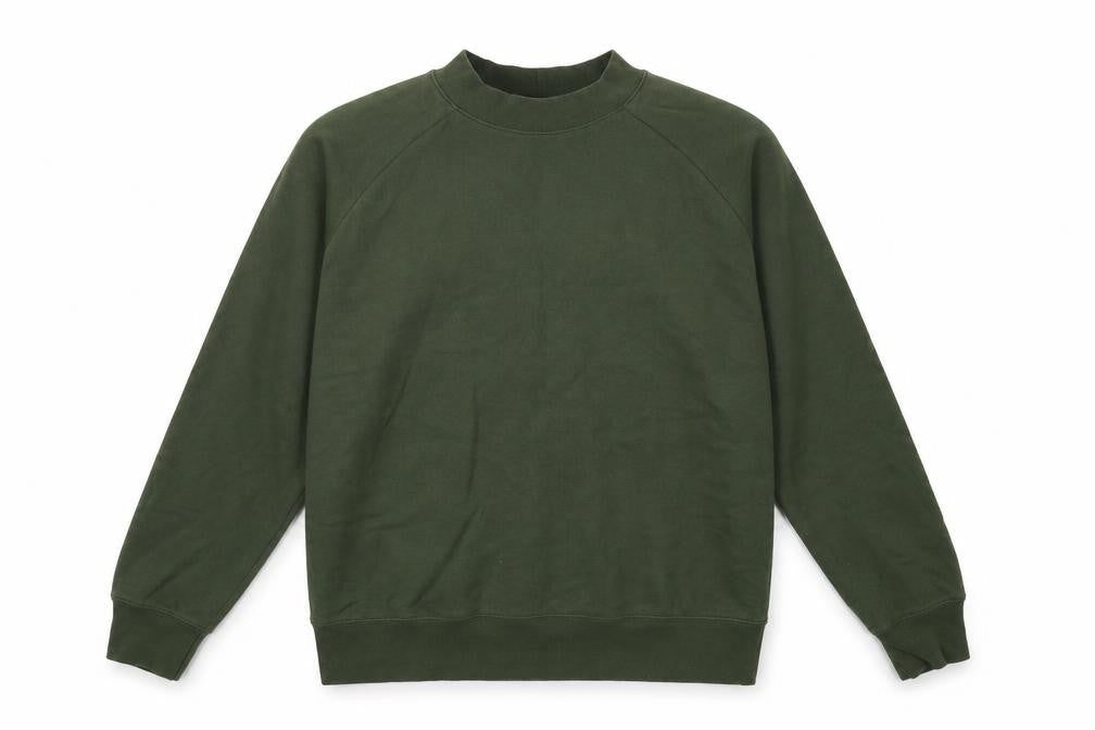 Topman Mens Green Cotton Pullover Sweatshirt Size M