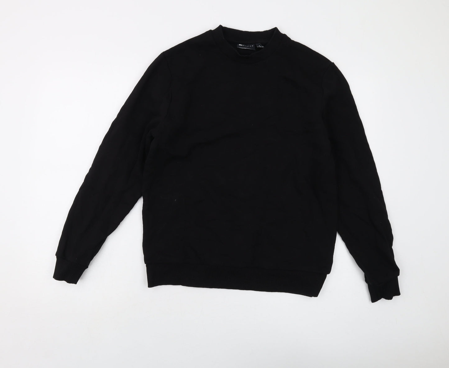 ASOS Mens Black Cotton Pullover Sweatshirt Size M