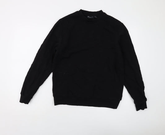ASOS Mens Black Cotton Pullover Sweatshirt Size M