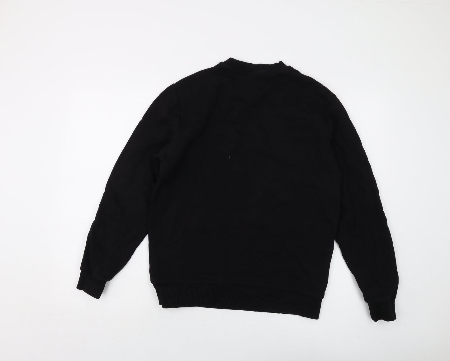ASOS Mens Black Cotton Pullover Sweatshirt Size M