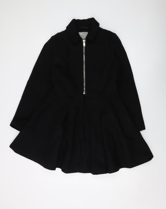 ASOS Womens Black Jacket Coat Size 8 Zip