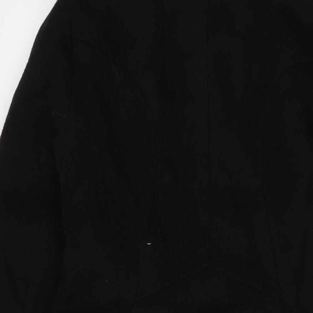 ASOS Womens Black Jacket Coat Size 8 Zip