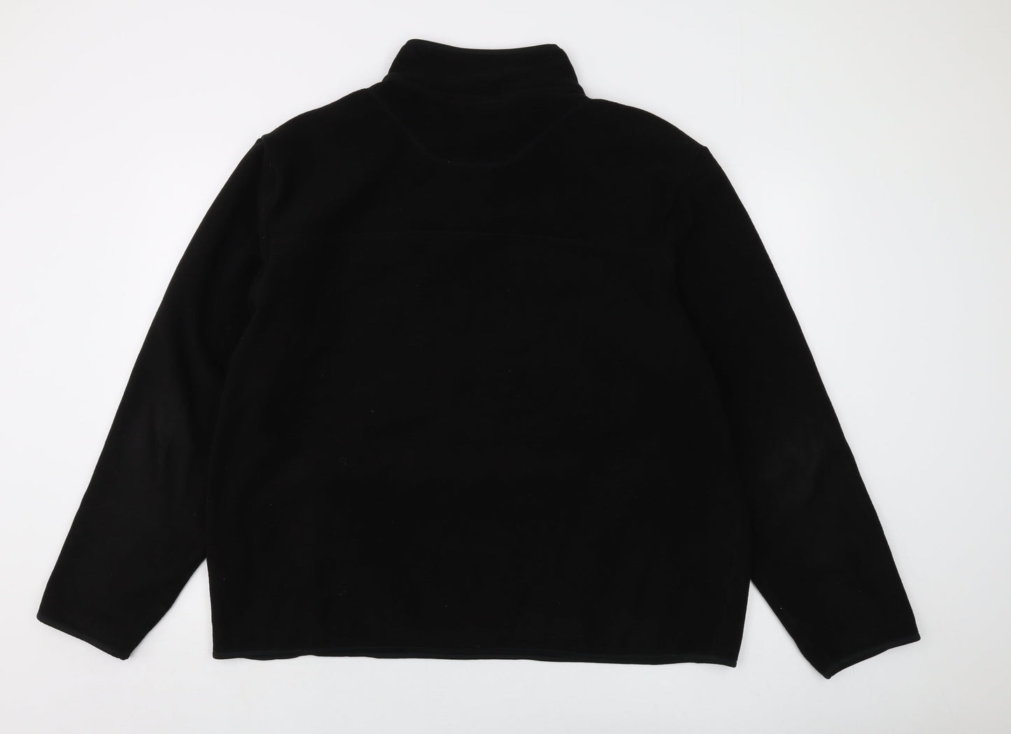 Marks and Spencer Mens Black Polyester Pullover Sweatshirt Size 2XL