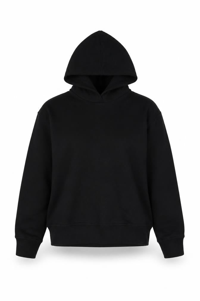 Zara Womens Black Cotton Pullover Sweatshirt Size S Pullover