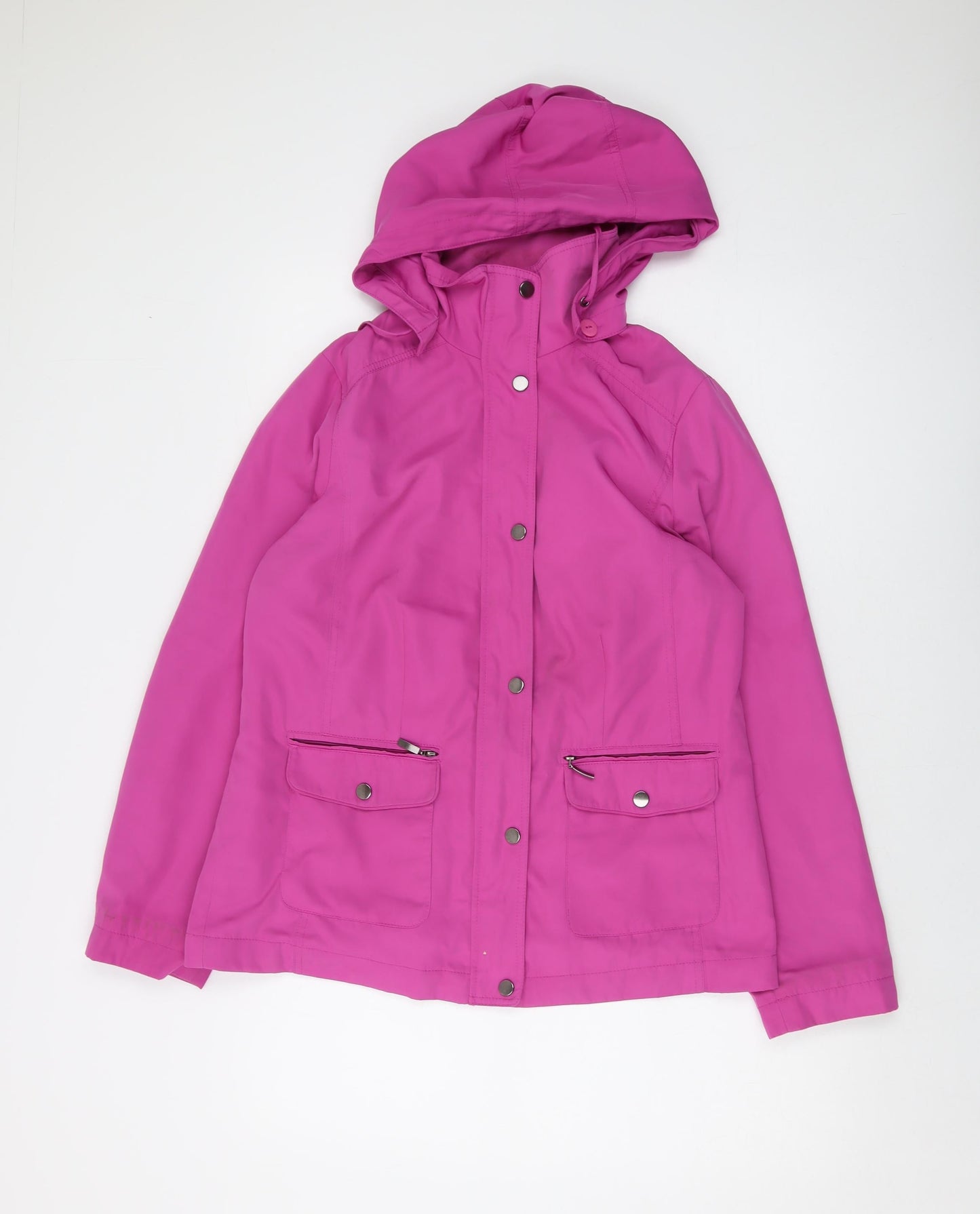 Marks and Spencer Womens Purple Jacket Size 12 Zip