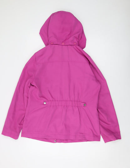 Marks & Spencer Womens Purple Jacket Size 12 Zip