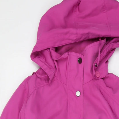 Marks & Spencer Womens Purple Jacket Size 12 Zip