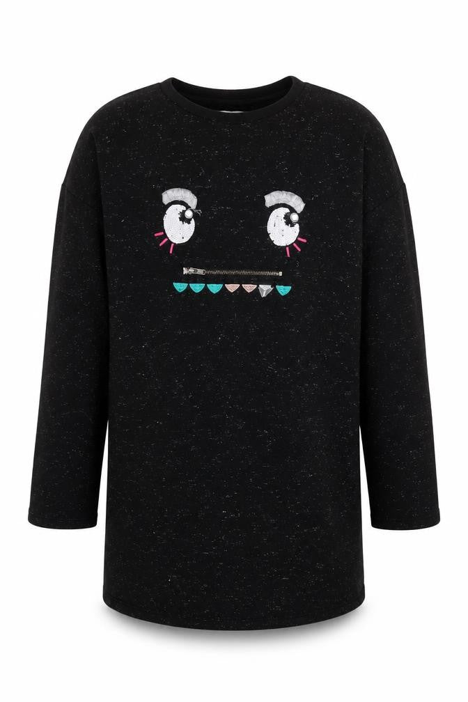 Marks & Spencer Girls Beige Cotton Pullover Sweatshirt Size 10-11 Years Pullover