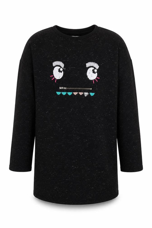 Marks & Spencer Girls Beige Cotton Pullover Sweatshirt Size 10-11 Years Pullover