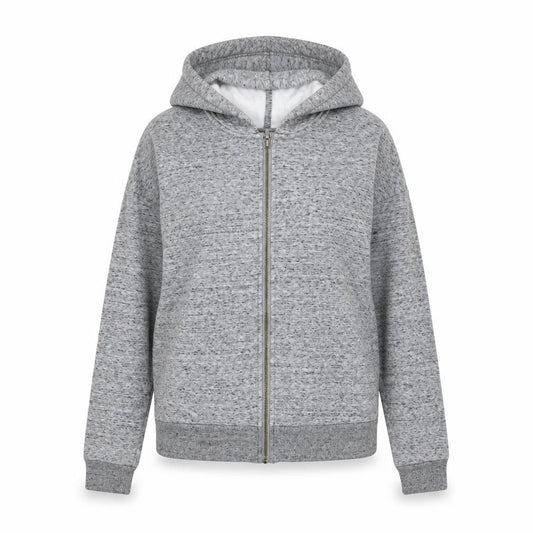 Body Bleu Womens Grey Polyester Full Zip Hoodie Size S Zip