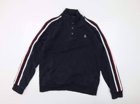 NEXT Mens Blue Cotton Pullover Sweatshirt Size L
