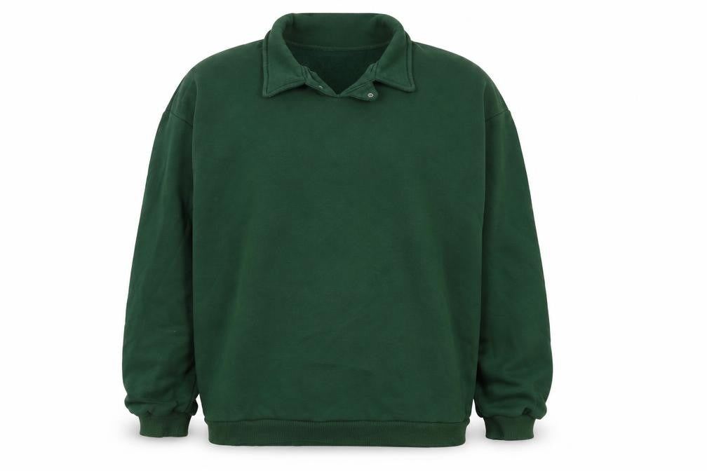 PRETTYLITTLETHING Mens Green Cotton Pullover Sweatshirt Size M