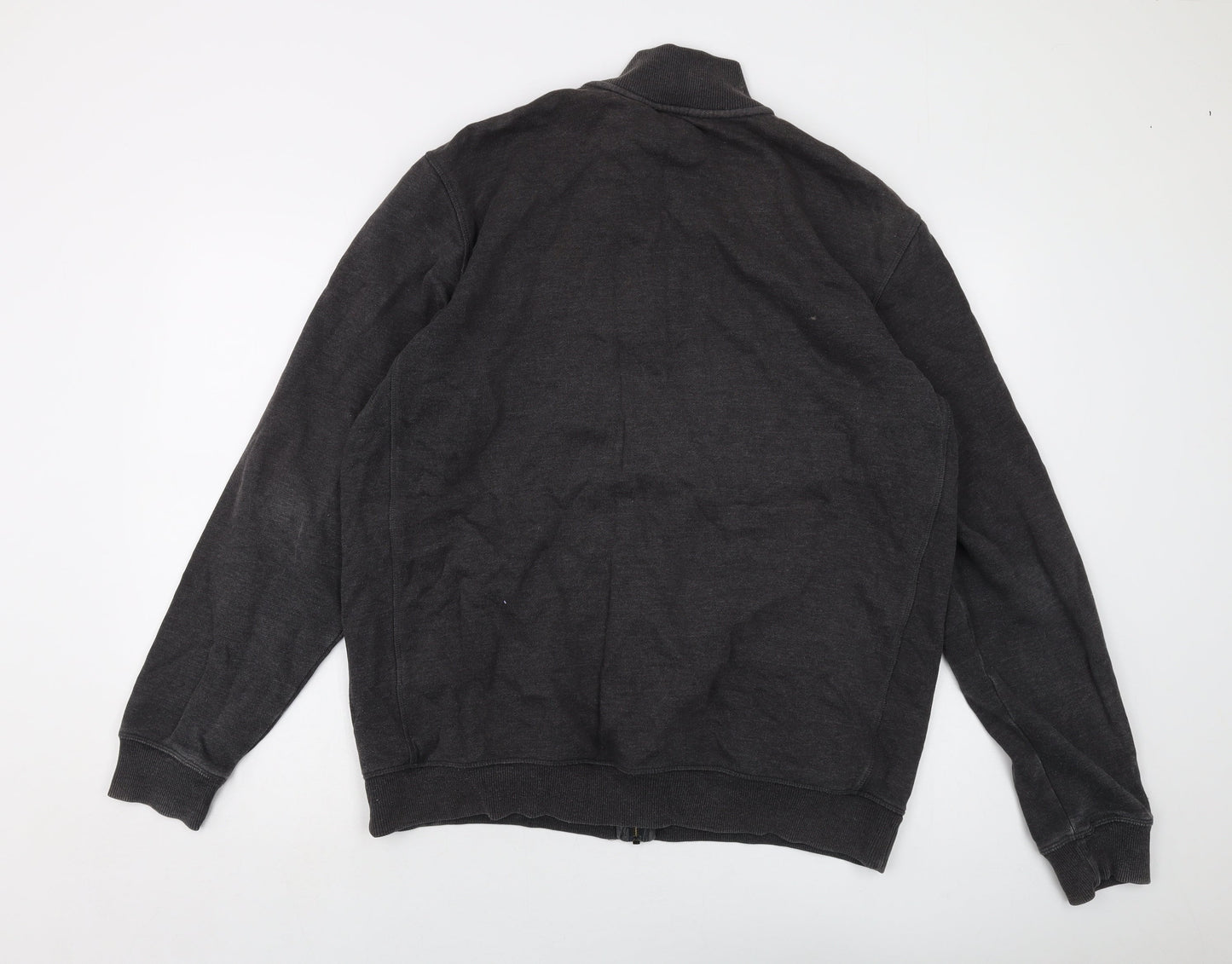 NEXT Mens Grey Cotton Full Zip Sweatshirt Size XL