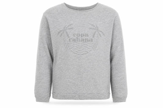 Mango Girls Grey Cotton Pullover Sweatshirt Size 11-12 Years Pullover