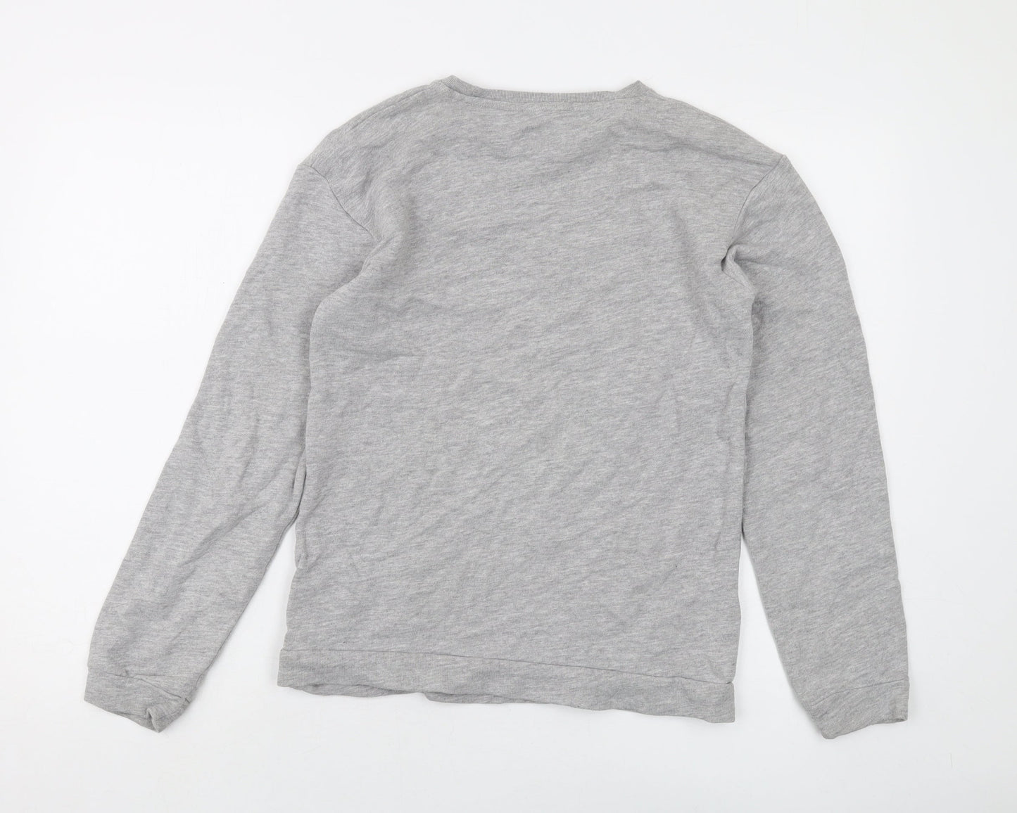 Mango Girls Grey Cotton Pullover Sweatshirt Size 11-12 Years Pullover