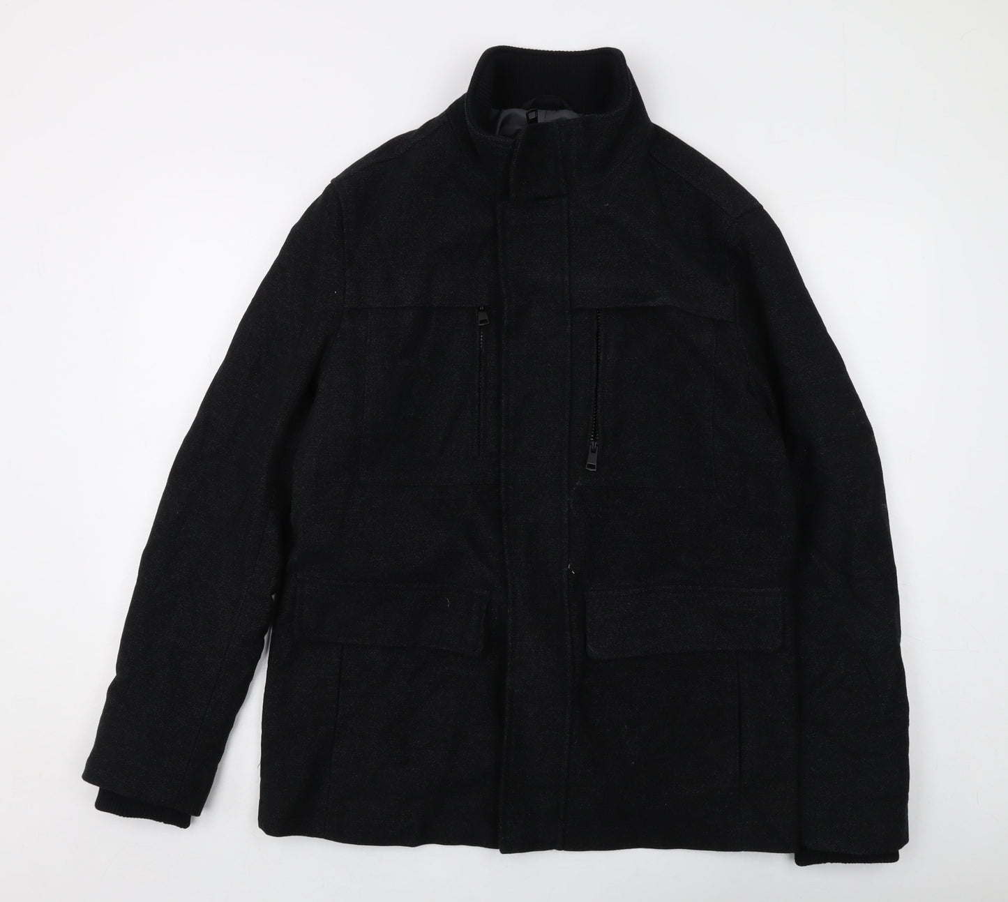 Marks and Spencer Mens Black Jacket Size M Zip