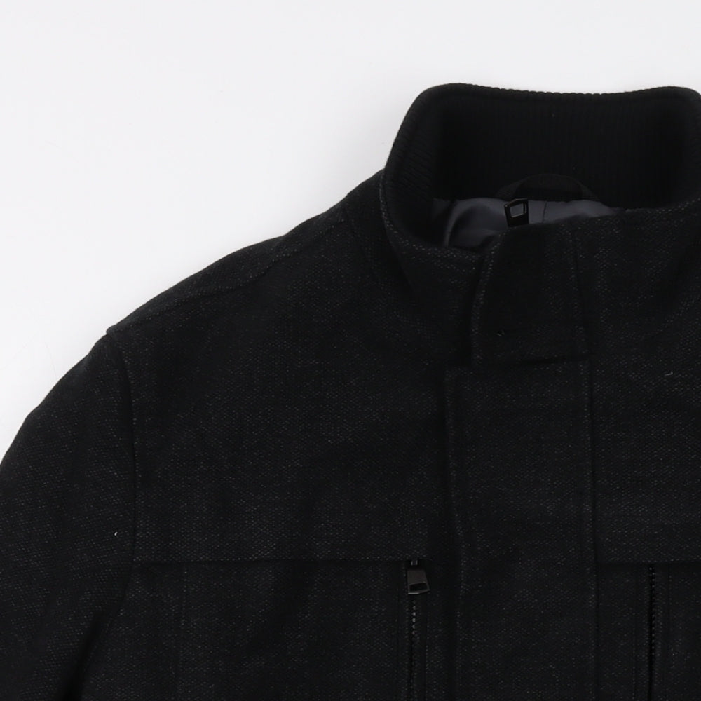 Marks and Spencer Mens Black Jacket Size M Zip