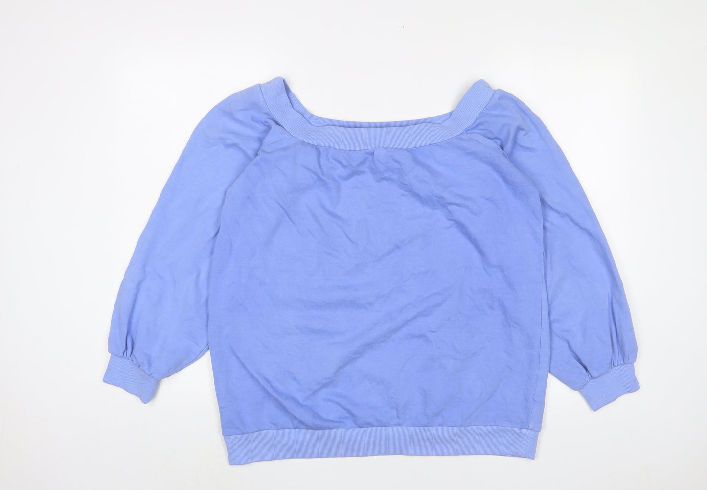 NEXT Womens Blue Cotton Pullover Sweatshirt Size L Pullover