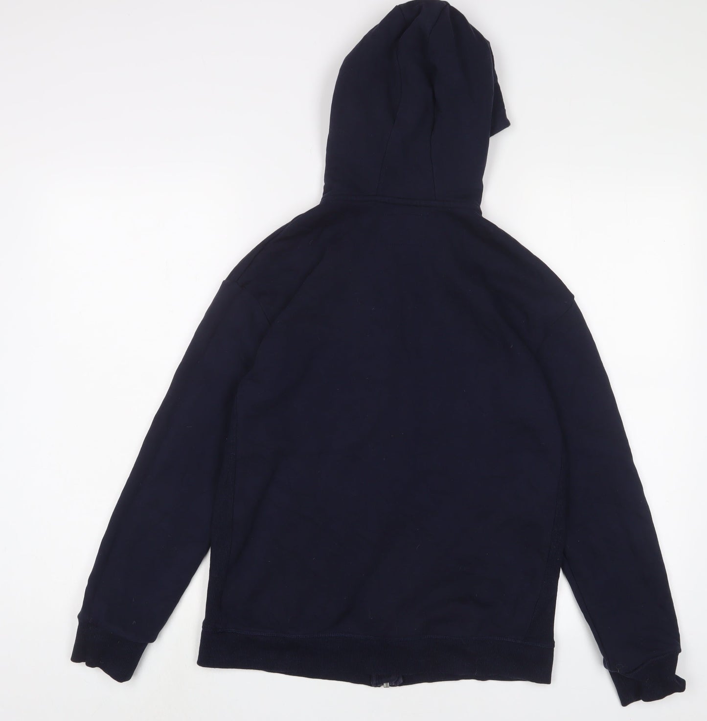Marks and Spencer Boys Blue Cotton Full Zip Hoodie Size 13-14 Years Zip
