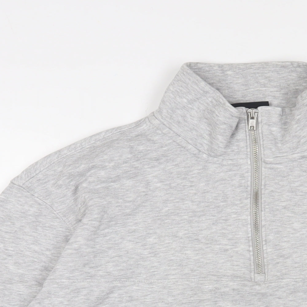 H&M Mens Grey Cotton Pullover Sweatshirt Size M