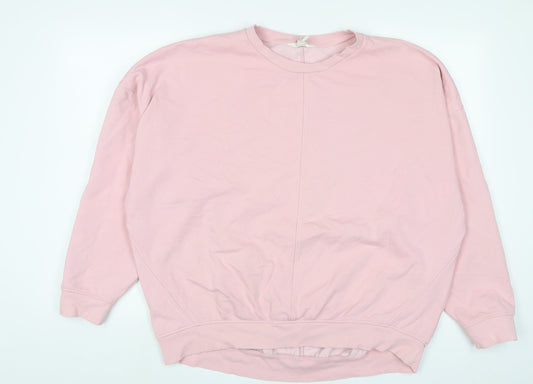 In other words Womens Pink Cotton Pullover Sweatshirt Size M Pullover
