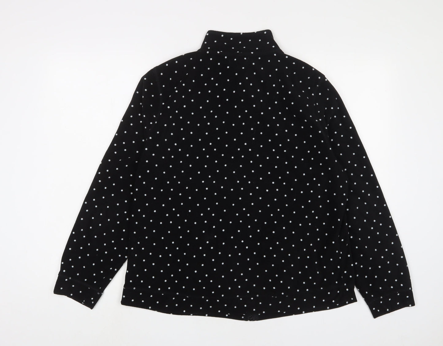 JD Williams Womens Black Polka Dot Jacket Size 16 Zip