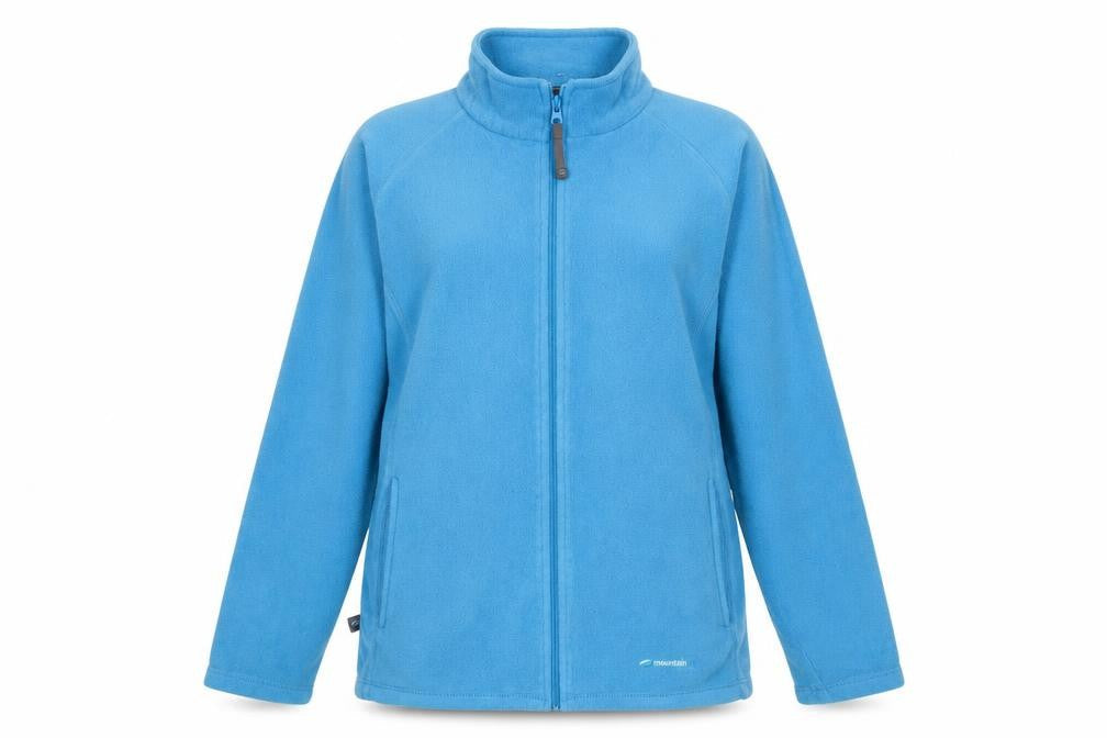 Mountain Life Womens Blue Jacket Size 12 Zip - Logo, Embroidered