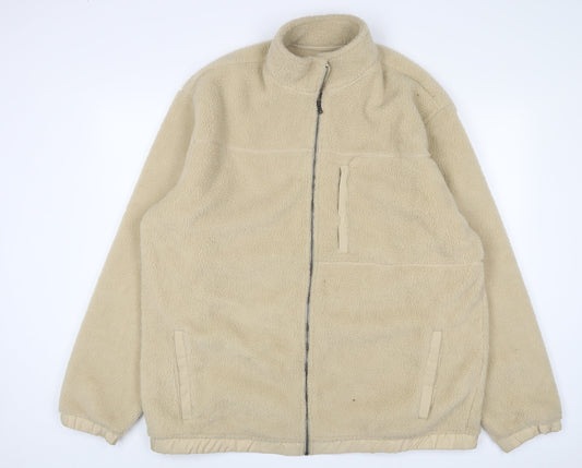 Old Navy Mens Beige Jacket Size XL Zip - Tall