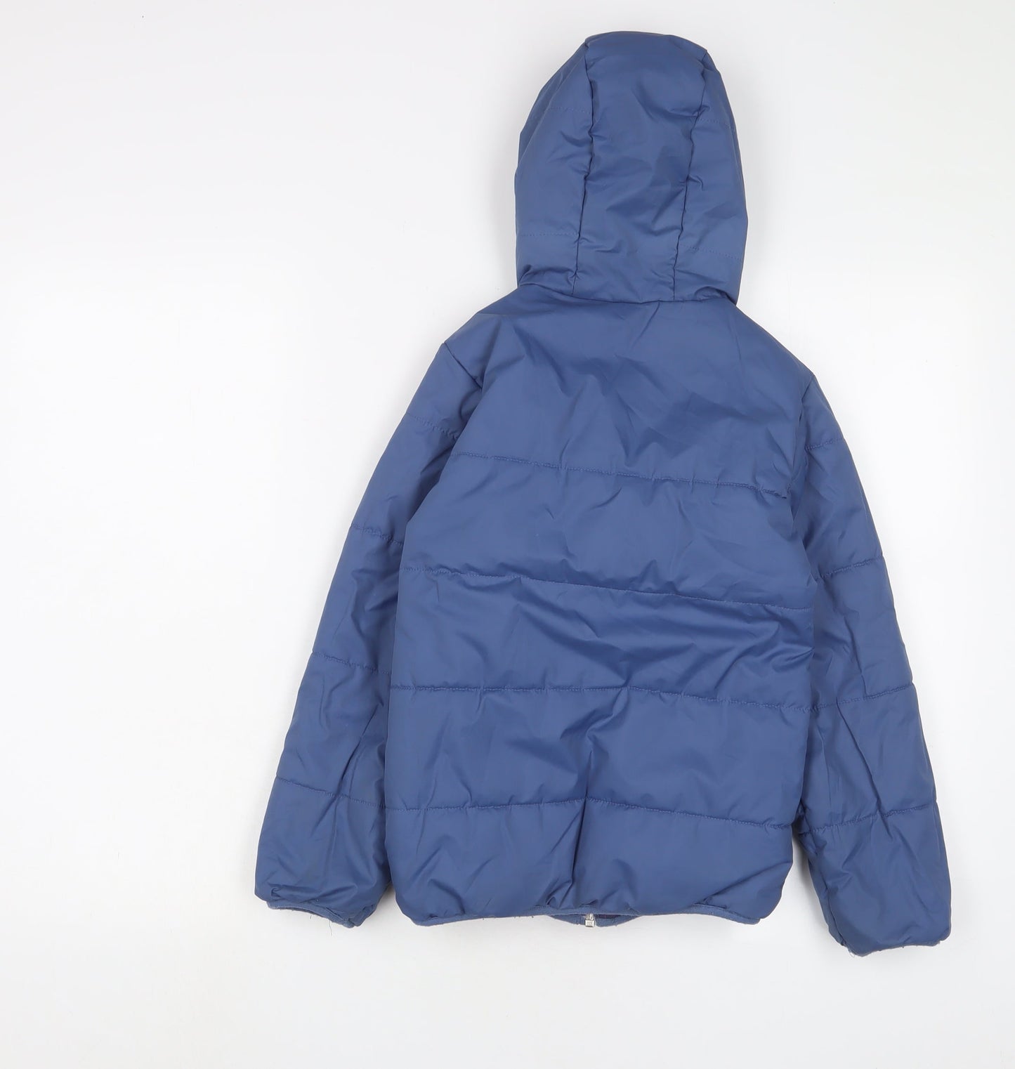 Wedze Girls Blue Basic Coat Coat Size 6 Years Zip