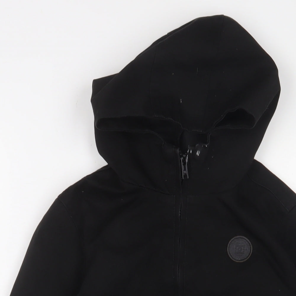 DC Shoes Boys Black Jacket Size 12 Years Zip