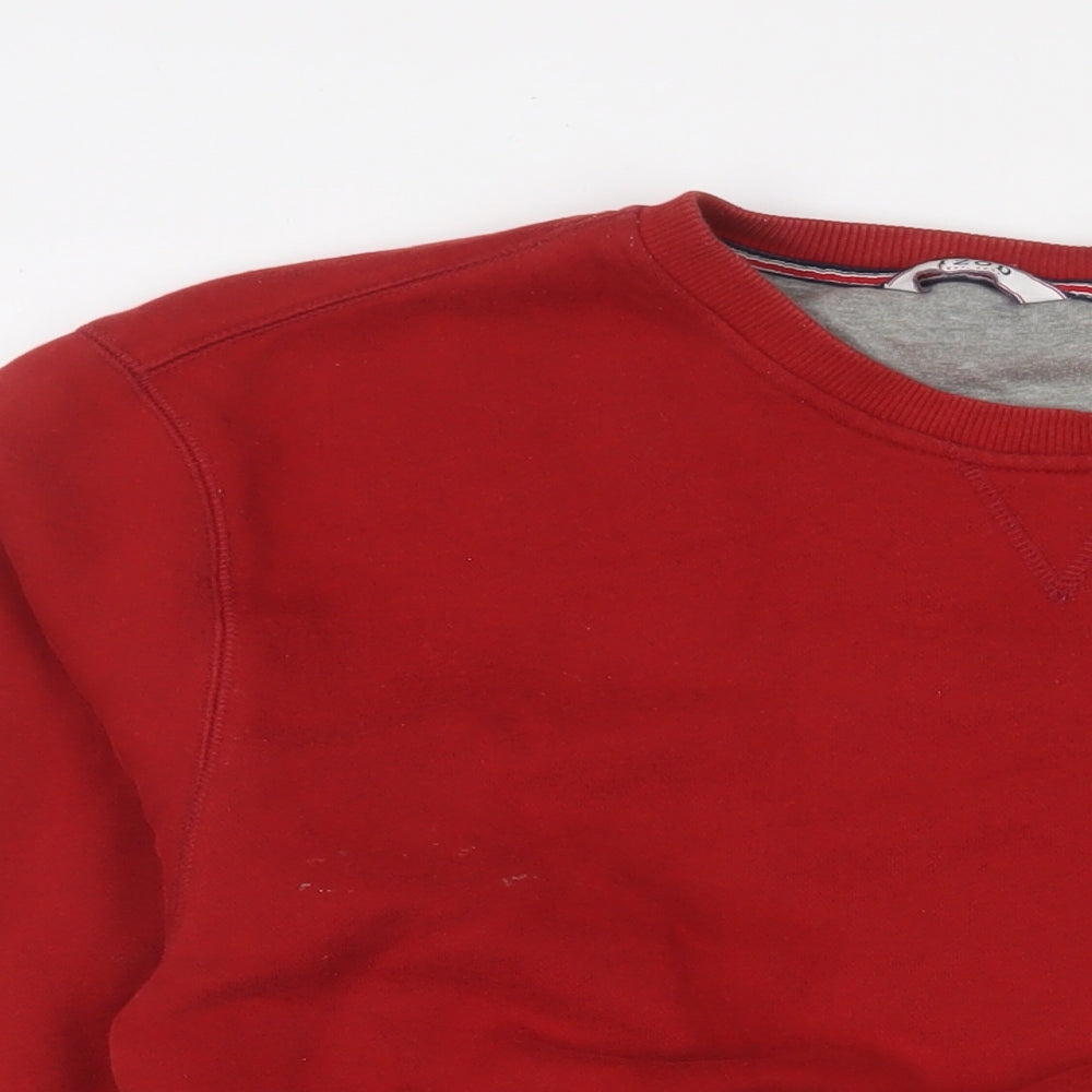 IZOD Womens Red Cotton Pullover Sweatshirt Size XL Pullover - Cropped