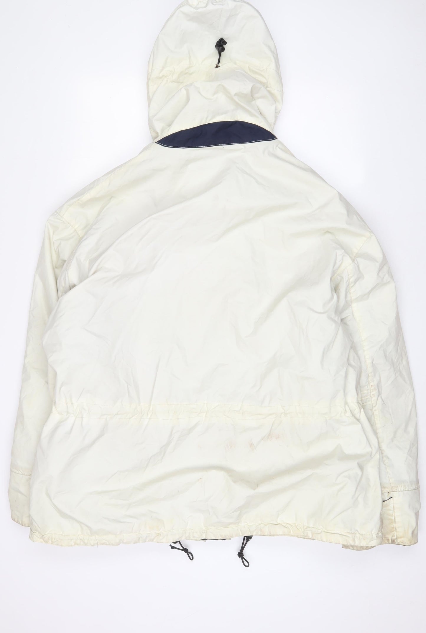 Ciro Citterio Mens White Quilted Coat Size L Zip