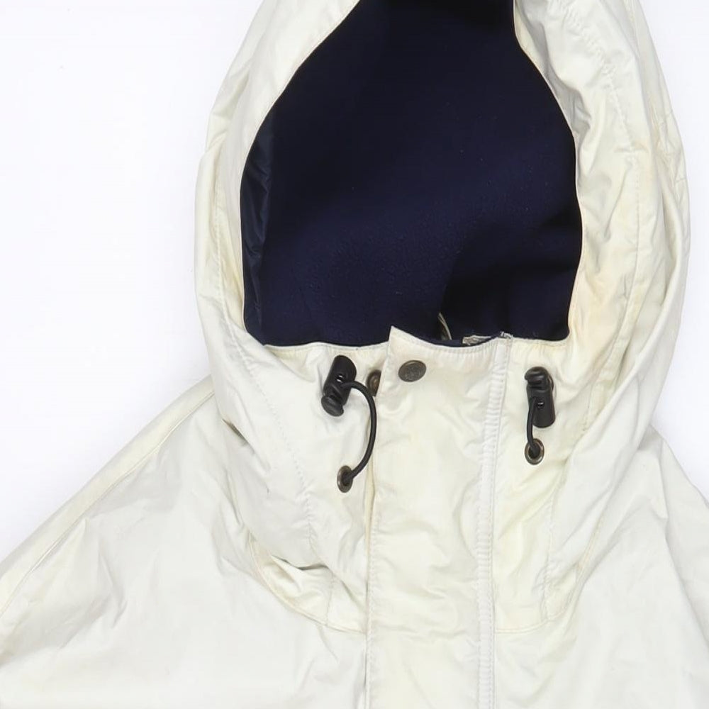 Ciro Citterio Mens White Quilted Coat Size L Zip