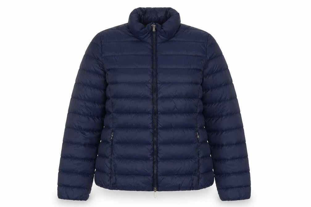 Geox Womens Blue Puffer Jacket Jacket Size 8 Zip