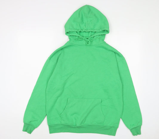 New Look Womens Green Cotton Pullover Hoodie Size S Pullover