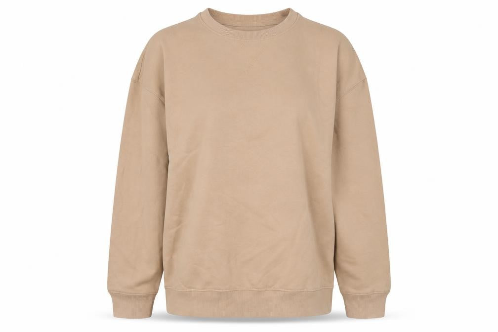 New Look Womens Beige Cotton Pullover Sweatshirt Size S Pullover
