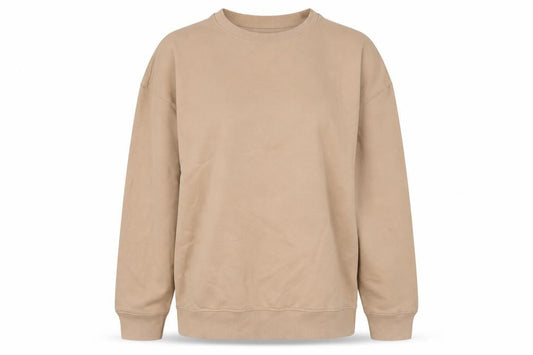 New Look Womens Beige Cotton Pullover Sweatshirt Size S Pullover