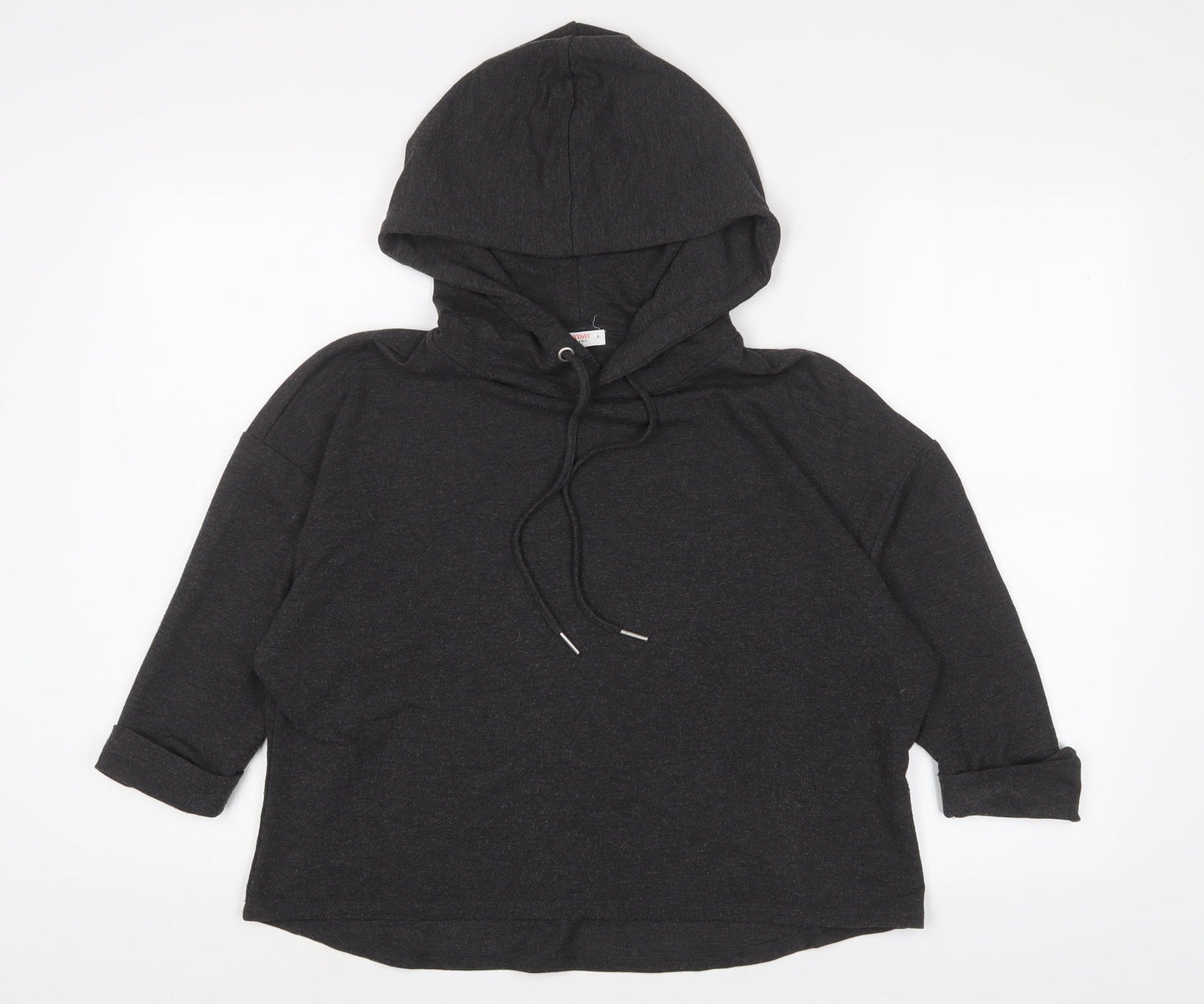 John Lewis Womens Grey Polyester Pullover Hoodie Size S Pullover
