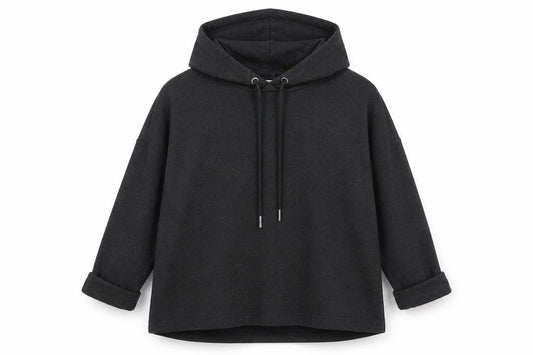 John Lewis Womens Grey Polyester Pullover Hoodie Size S Pullover