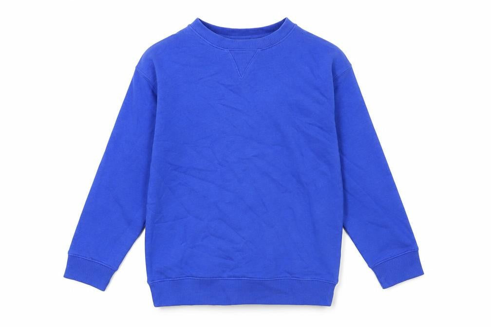 Marks & Spencer Boys Blue Cotton Pullover Sweatshirt Size 8-9 Years Pullover