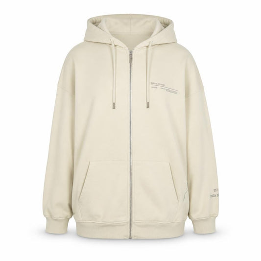 Boohoo Womens Beige Cotton Pullover Hoodie Size M Pullover