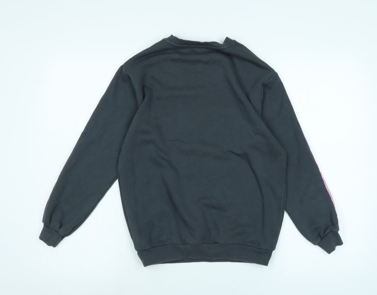 New Look Girls Grey Polyester Pullover Sweatshirt Size 9 Years