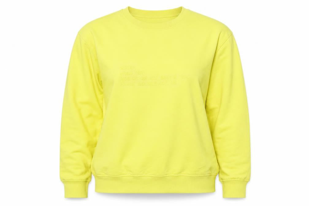 Missguided Womens Yellow Polyester Pullover Sweatshirt Size 10