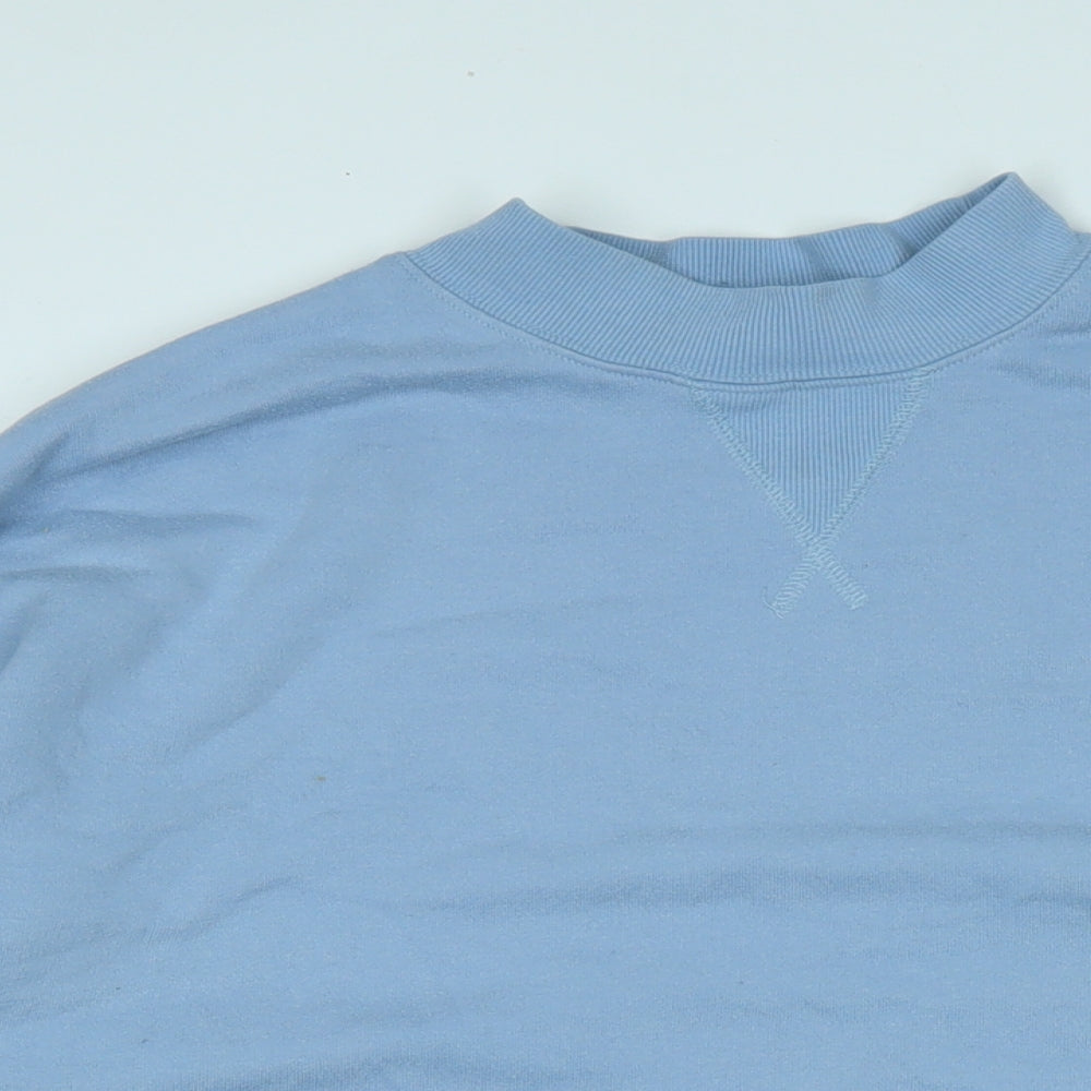 New Look Womens Blue Polyester Pullover Sweatshirt Size 8
