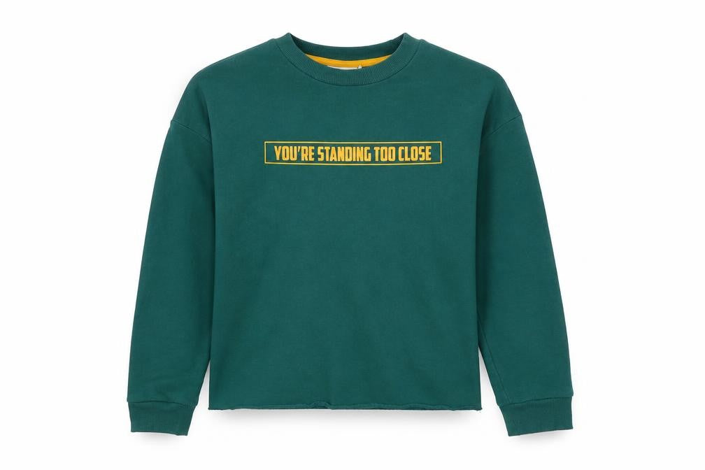 Sugar dust Womens Green Polyester Pullover Sweatshirt Size L