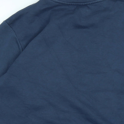 H&M Boys Blue Polyester Pullover Sweatshirt Size 14 Years