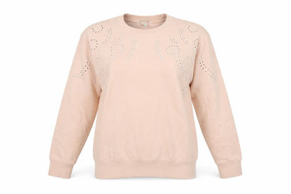 H&M Womens Pink Polycotton Pullover Sweatshirt Size M