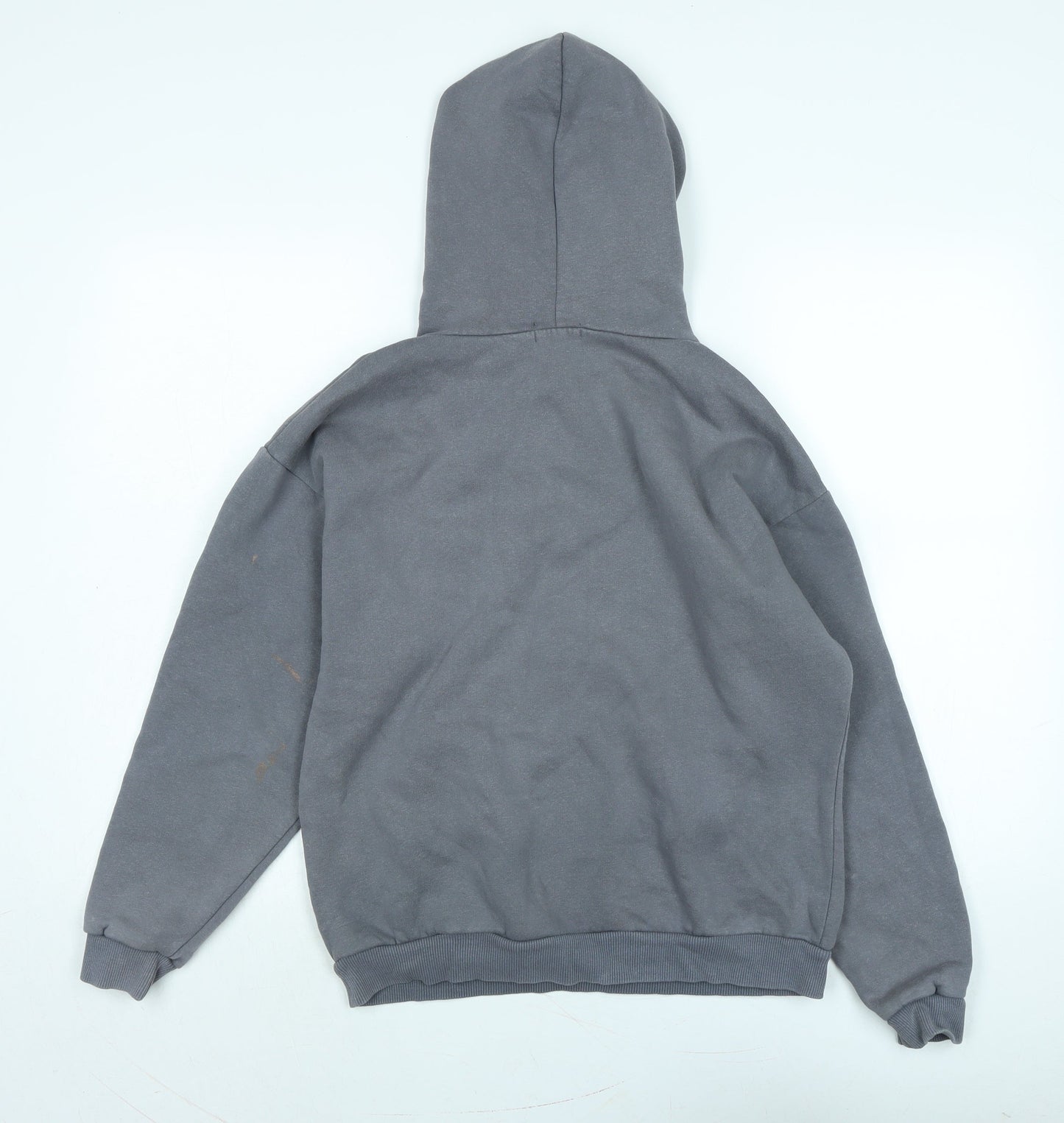 PRETTYLITTLETHING Womens Grey Polyester Pullover Hoodie Size 6