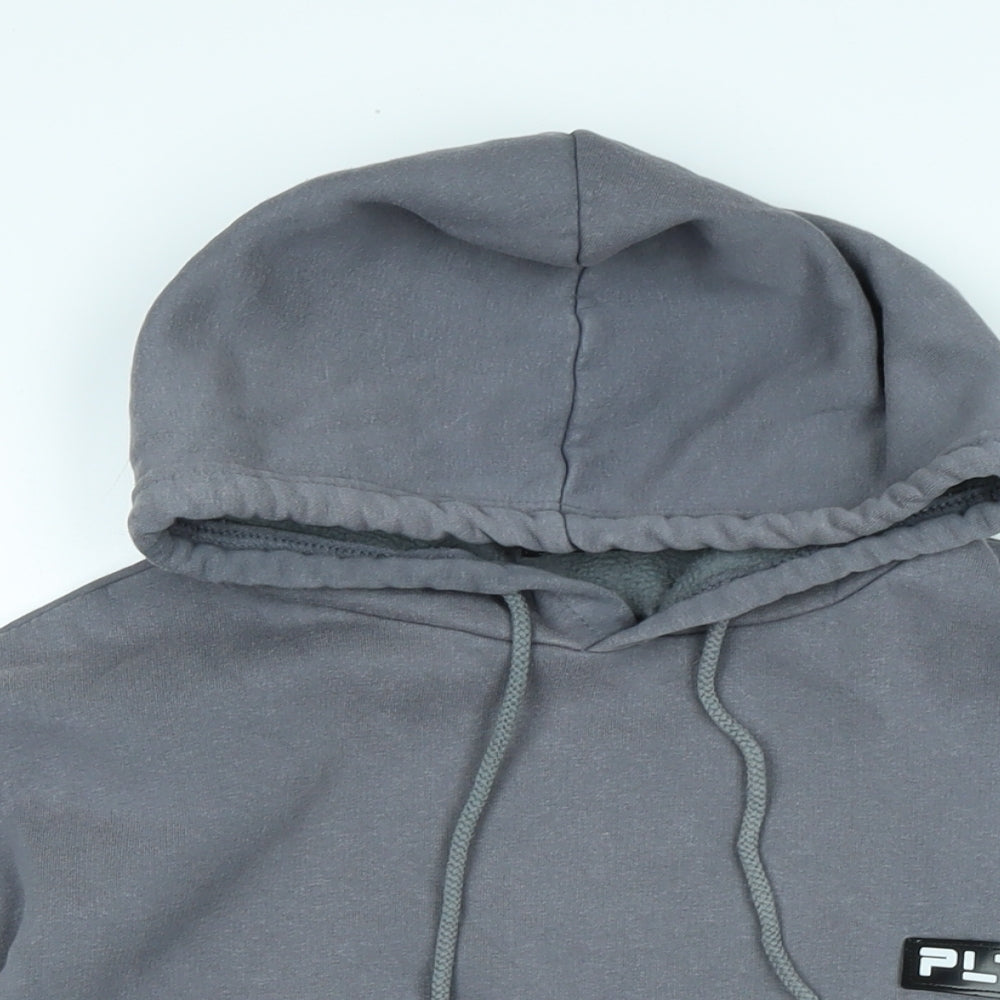 PRETTYLITTLETHING Womens Grey Polyester Pullover Hoodie Size 6